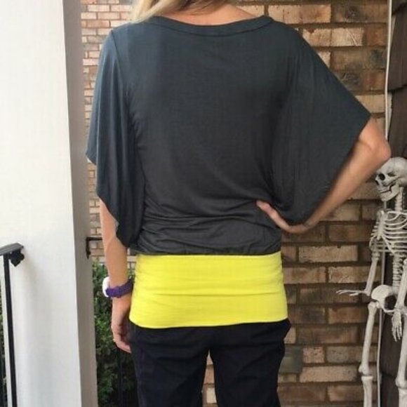 banded waist tunic top knit batwing Ella Moss - Picture 5 of 9